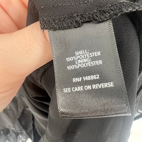 Torrid Star Surplice Ruffle Hem Wrap Top Black 3X 22-24 - Picture 3 of 8